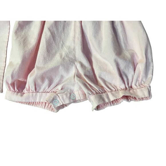 Vintage Allison Ann Smocked Sun Suit Infant Girls 24 Mo Pink - Picture 6 of 13